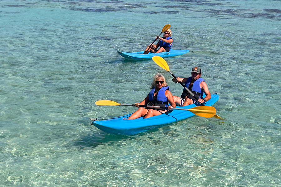 Kayak sur le lagon de Moorea